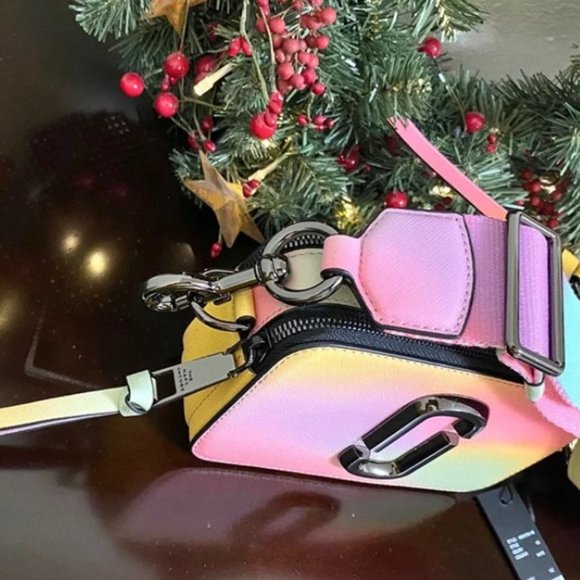 Mⓐ:rc Jac0b Rainbow Snapshot Pink Crossbody Camera Bag - Picture 5 of 8